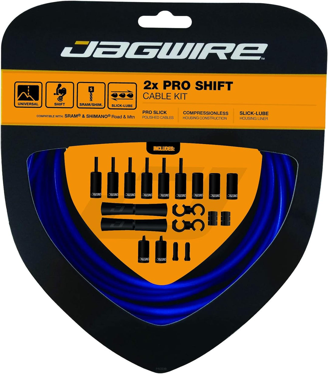 Jagwire Schaltzugset Road and Mountain Pro Sid Blue., Sid Blue.
