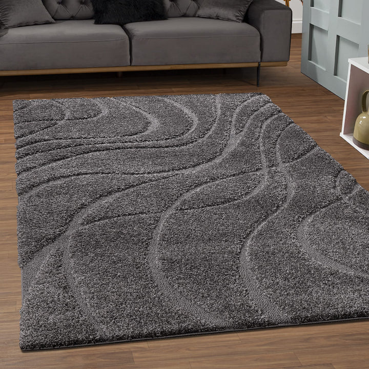 SANAT Wohnzimmer Teppich - Luxus Shaggy Nicht-schuppend Teppich, Wohnzimmer Schlafzimmer Esszimmer E