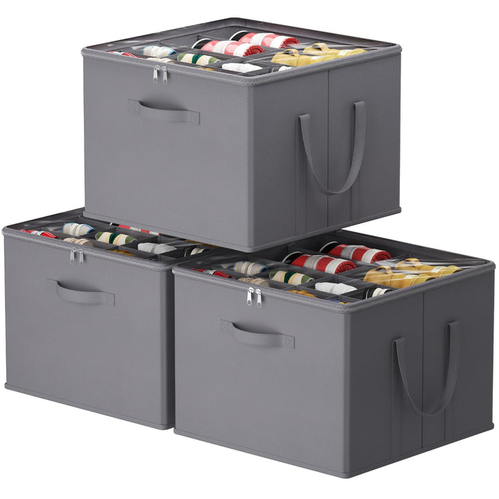 Lifewit Schuhorganizer 3er Set für 24 Paar, Grosser Schuhschran für Closet mit Unterteilungen und De