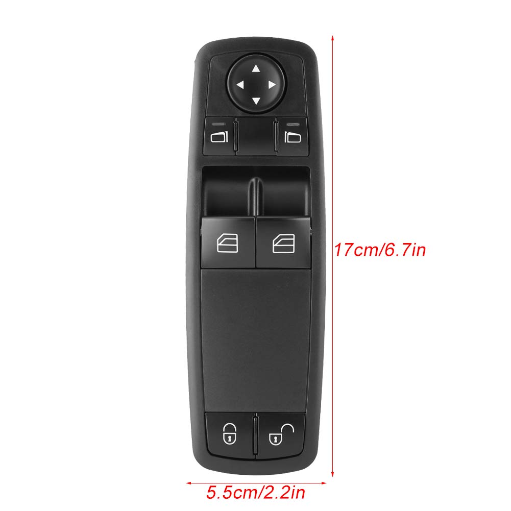Power Window Switch A1698206410 Fensterheber-Hauptschalter auf der Fahrerseite für Klasse A B GL ML