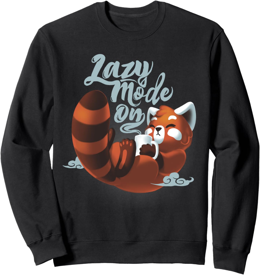 Faulenzermode Roter Panda Sweatshirt