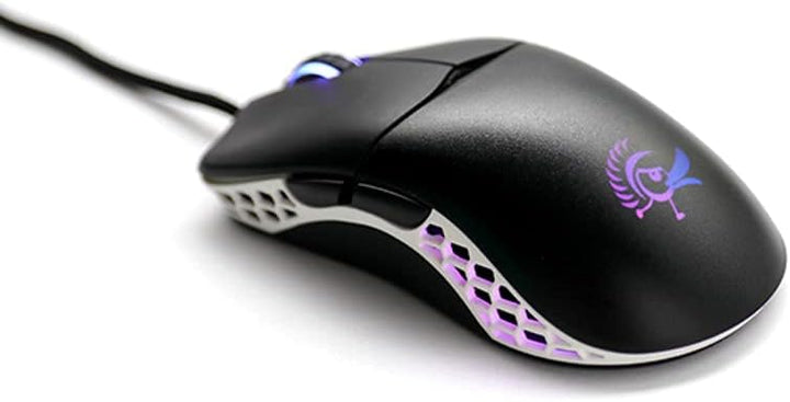 Ducky Feather Gaming Maus 65g – Symmetrisch für Rechts- & Linkshänder – PixArt 3389 Sensor mit 16.00