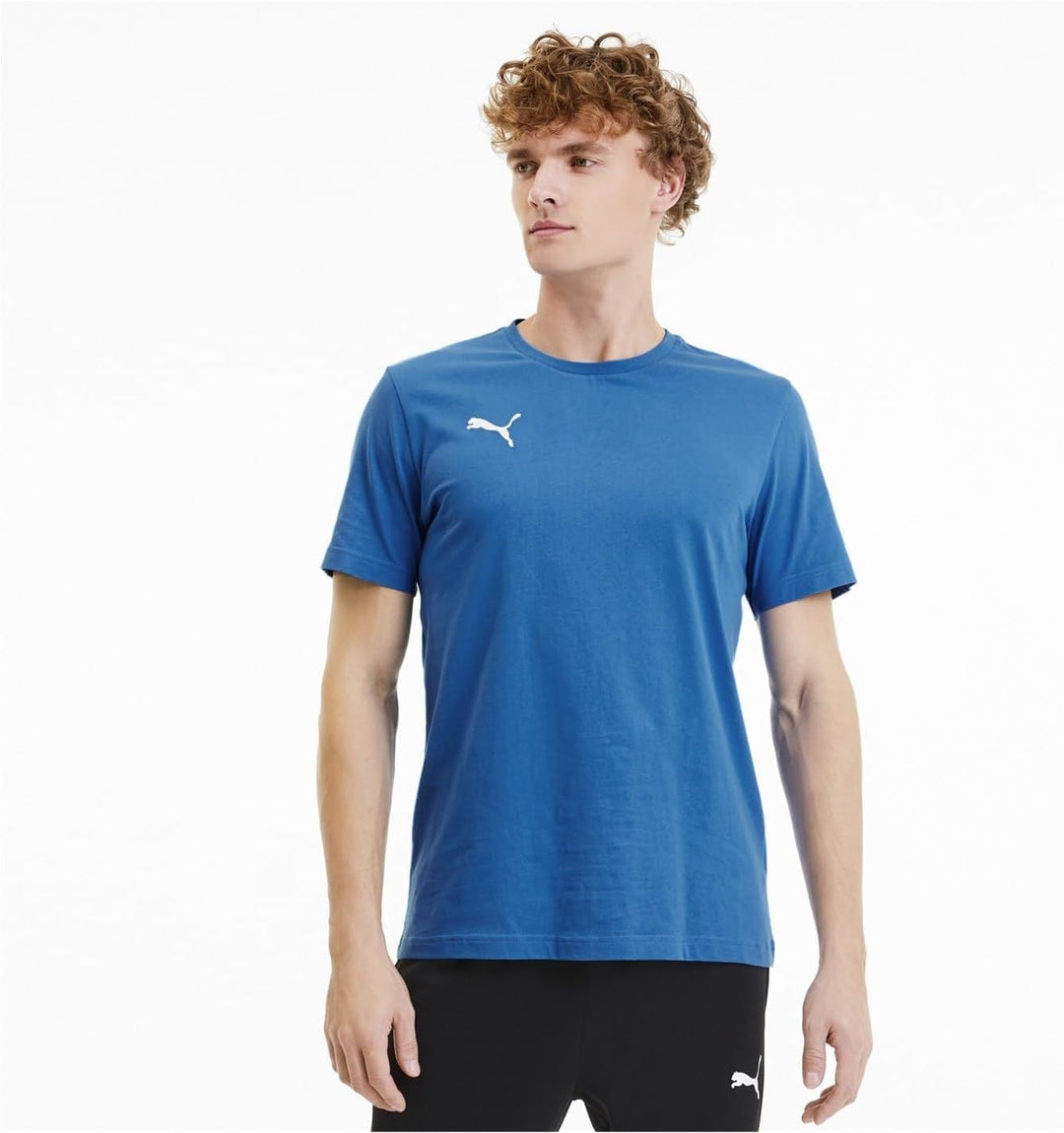 PUMA Unisex ESS+ Tape Tee t-Shirt S Electric Blue Lemonade, S Electric Blue Lemonade