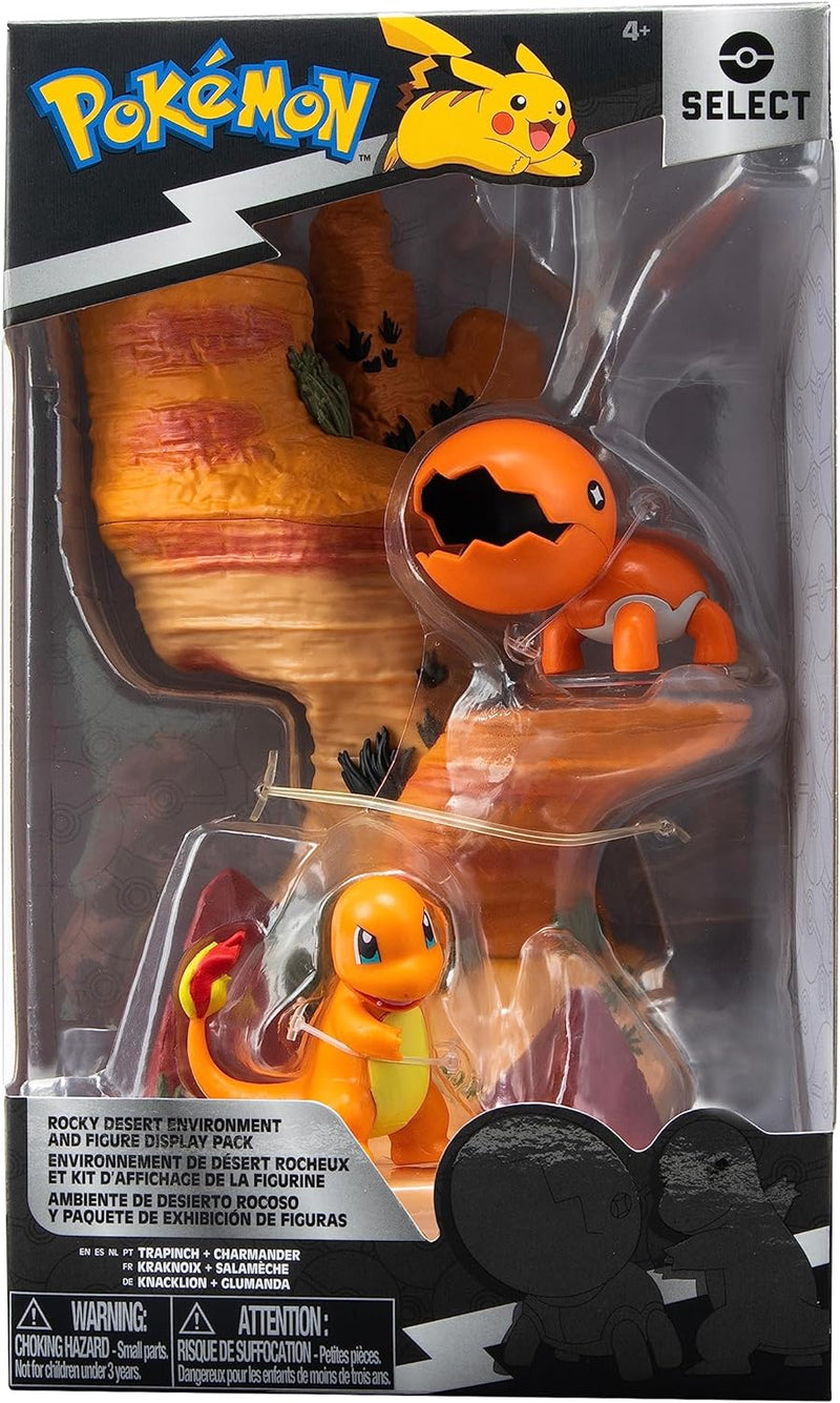 Bizak Pokemon Mini Welt Die Ruinen + 2 Figuren Trapinch & Charmander (63222766)