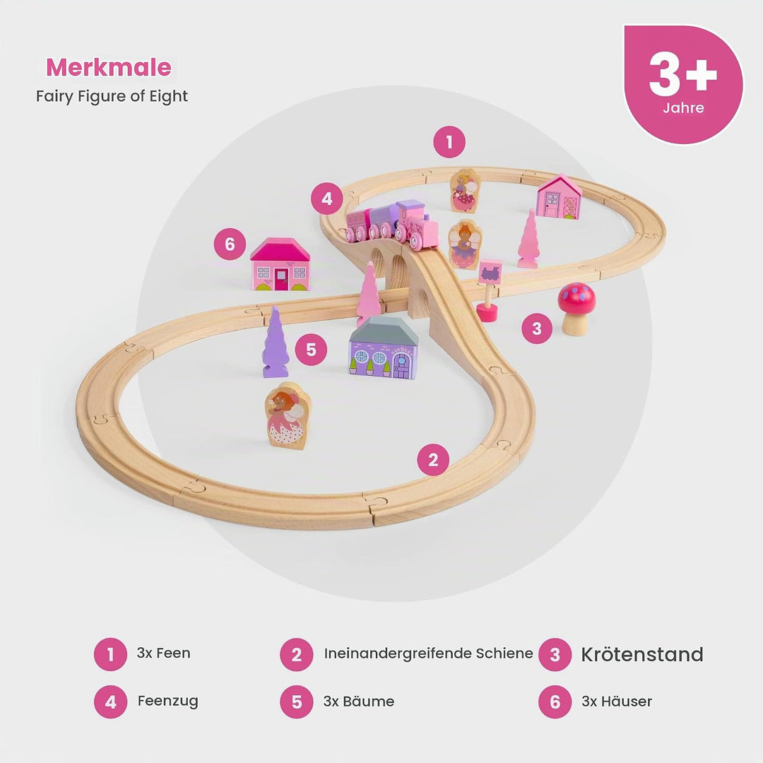 Bigjigs Rail Holzeisenbahn Set Märchen 8