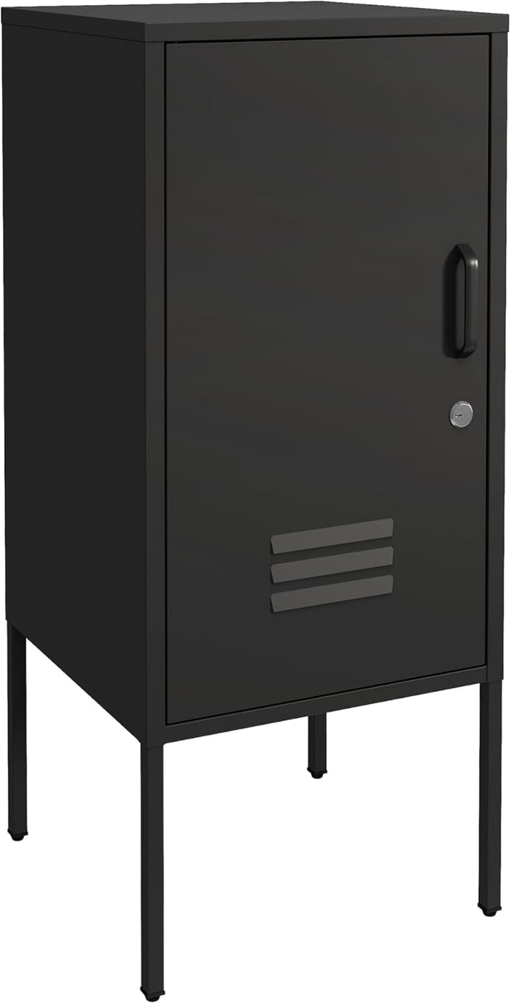 [en.casa] Nachtschrank Hausjärvi Nachttisch 82 x 35 x 35 cm Nachtkästchen Beistelltisch mit 1 Tür Me