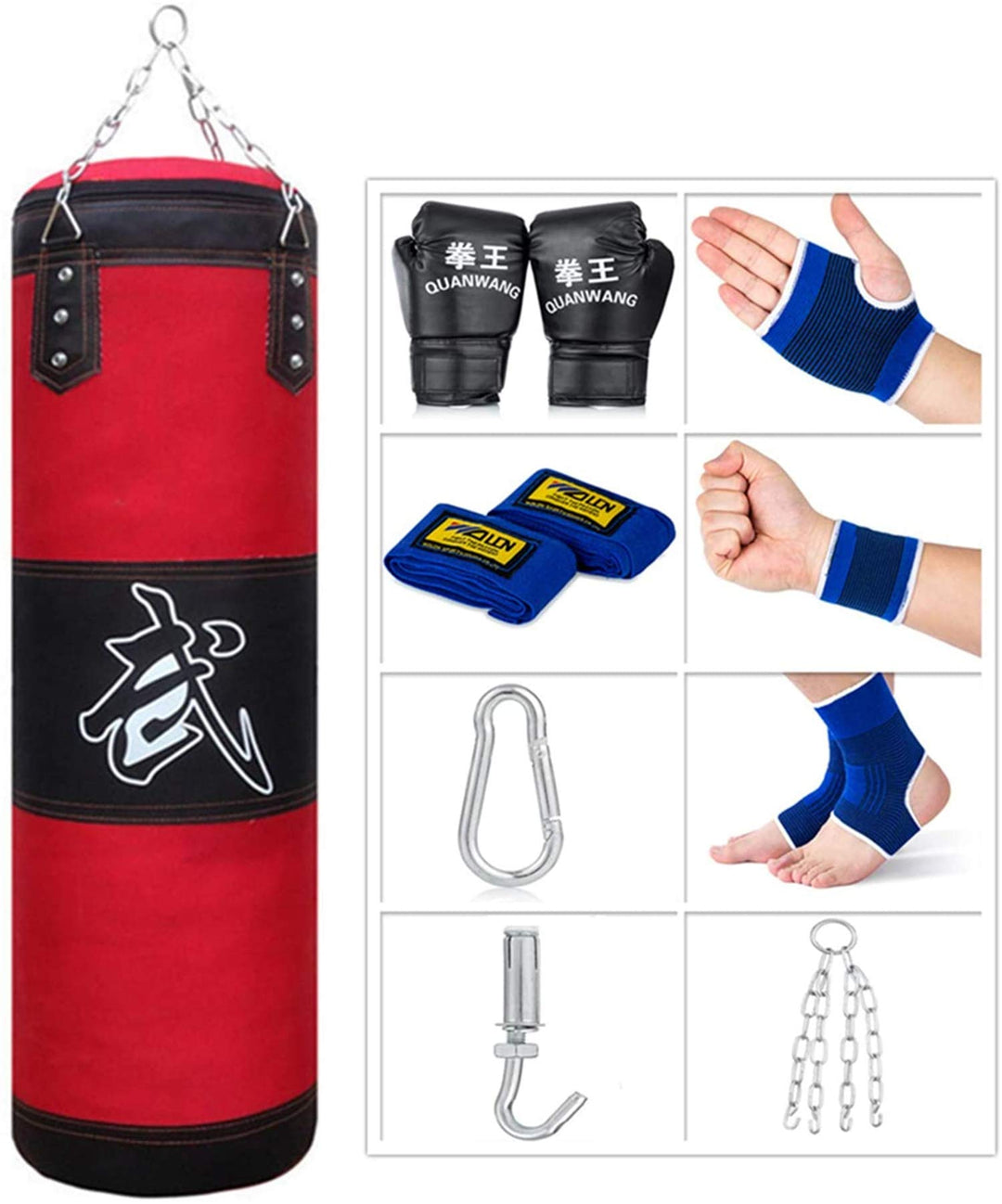 Boxsack Hängend Sandsack Boxen, Boxsack Kinder Boxsack Set Erwachsene Jugendliche Box Sack Punching