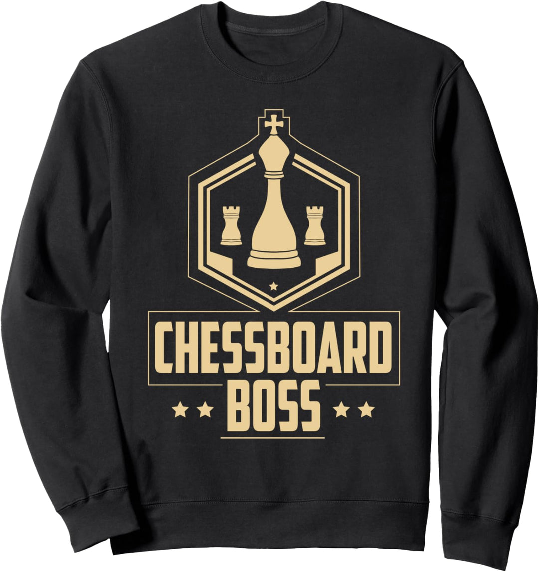 Schachbrett Boss Schachfigur - Schachspieler Schach Sweatshirt