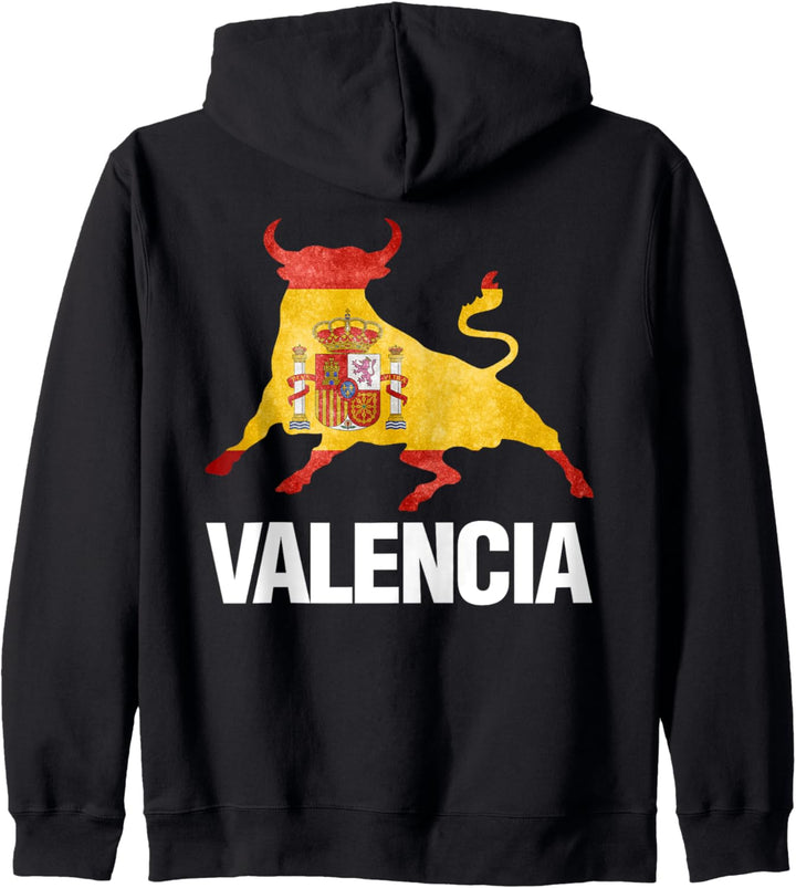 Valencia Spanien Flagge Stierkampf Spanisch Geschenk Kapuzenjacke