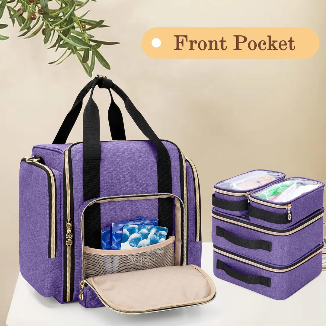 Luxja Kosmetiktasche für Damen & Herren, Kulturbeutel mit Grosser Kapazität, Schminktasche für profe