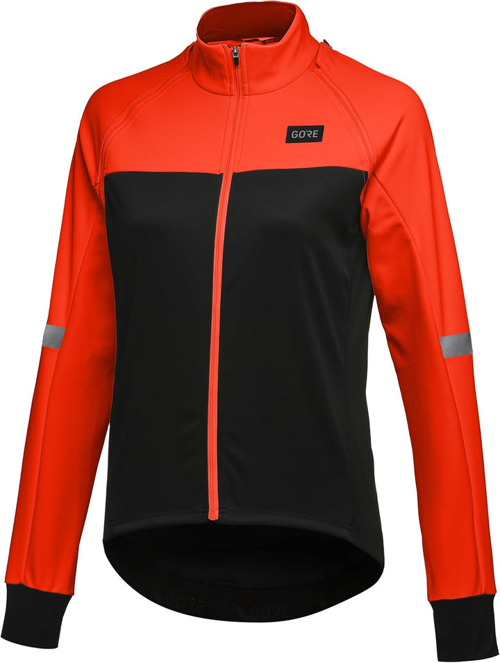 GORE WEAR Damen Phantom Jacke Damen Jacke 40 Black/Fireball, 40 Black/Fireball