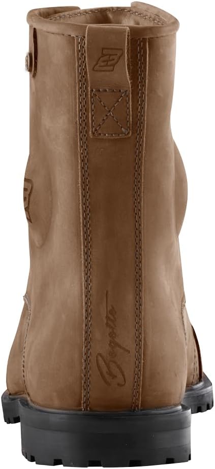 Bogotto Nashville Motorrad Stiefel, Braun, Grösse 41, Herren, Rindsleder | Leder