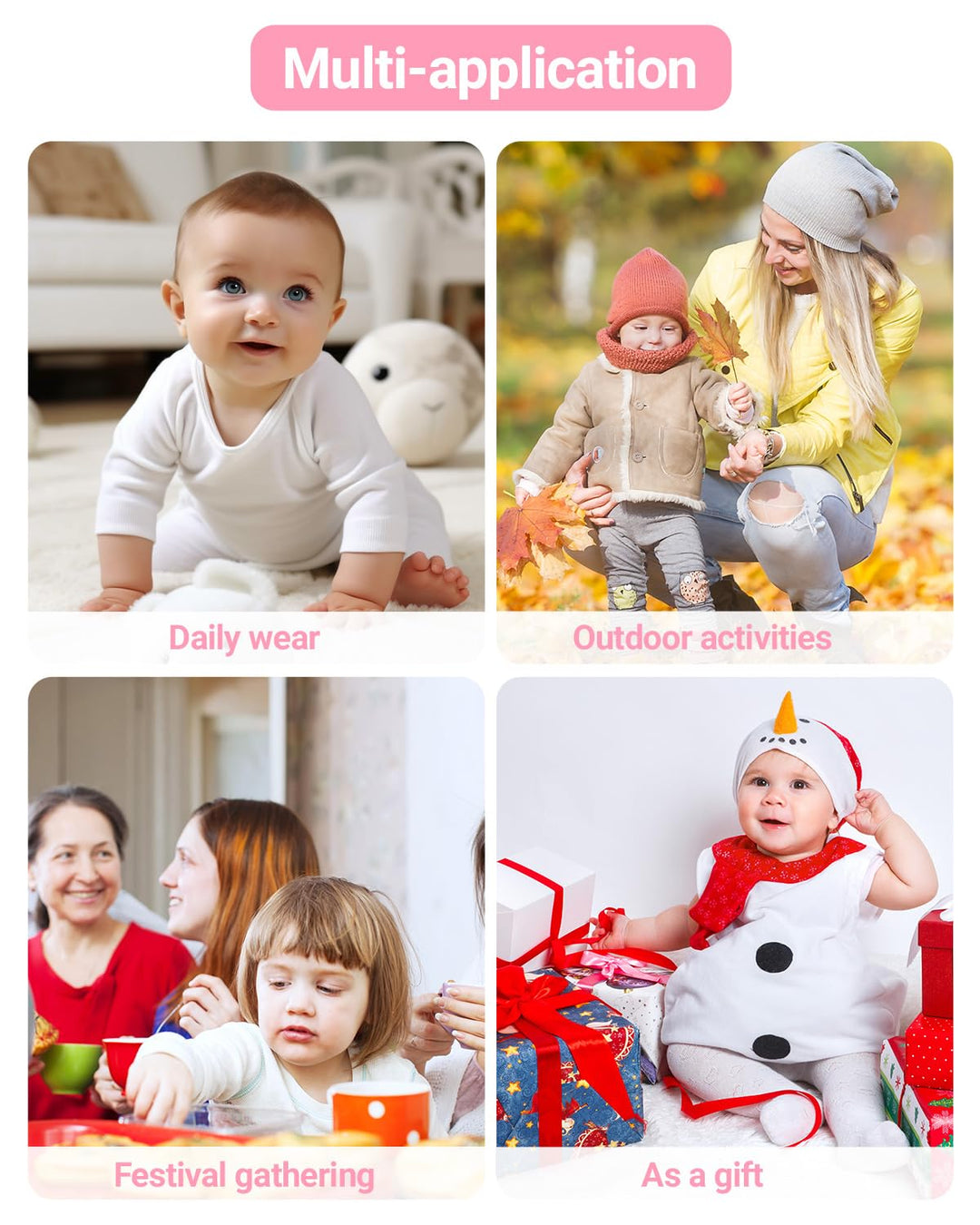 Baby Winter Overall mit Kapuze, Strampler Schneeanzug Jungen Mädchen Langarm Jumpsuit Warm Outfits G