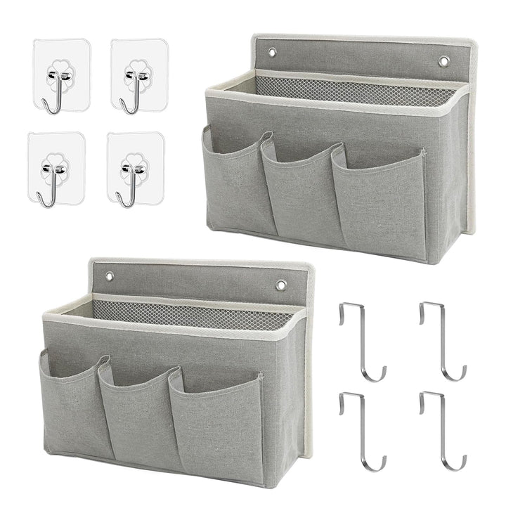 2 Stück Wand Organizer Tasche Hängekörbe Mit Grosser Mesh Abteilung Und 3 Taschen Tür Organizer Plat
