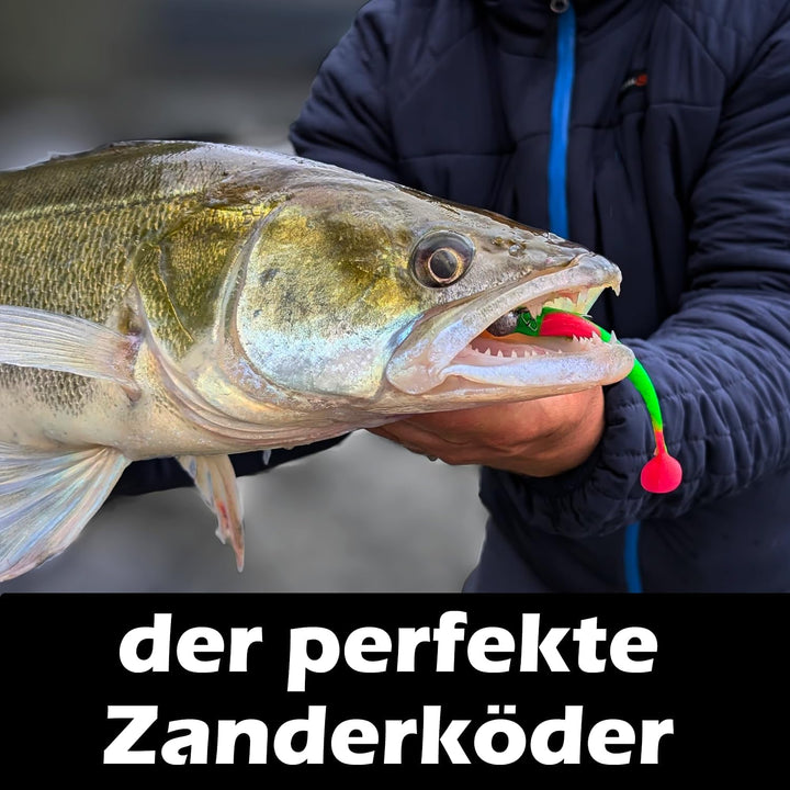 Gummifische 7,5cm 10cm 13cm - Zanderköder Gummifisch Zander Köder Gummifische Set Barschköder Barsch