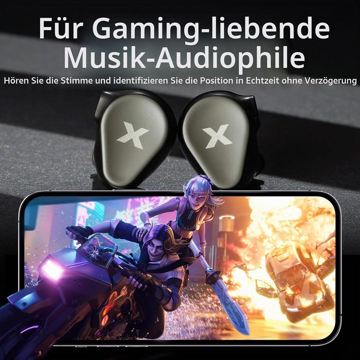 DUNU Titan X 3,5mm Gaming IEM-Kopfhörer, Doppelmagnet-Doppelkammer-1DD | Doppelkammer-1DD, Verbundme
