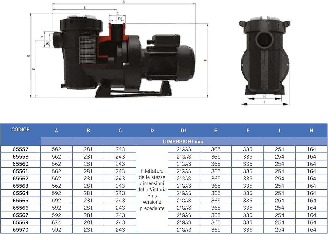 Fluidra 65565 – Pumpe Victoria Plus Silent 1.5 cv trifasica