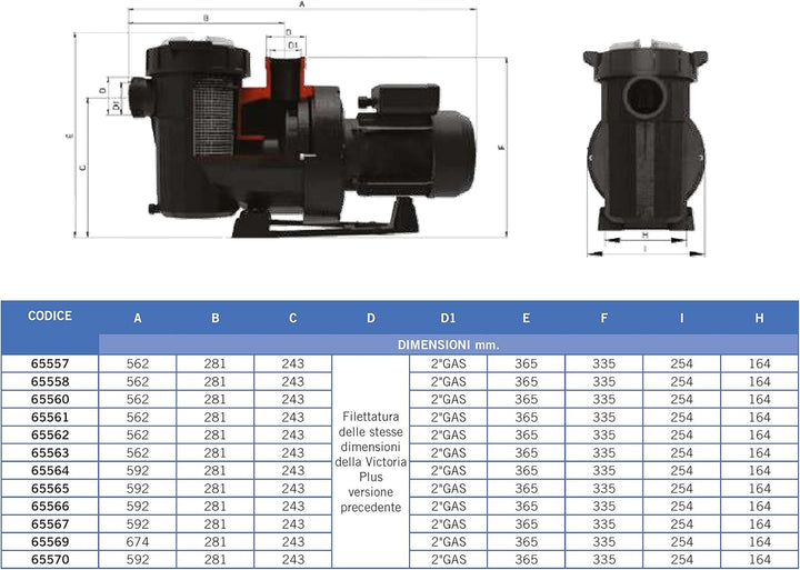 Fluidra 65565 – Pumpe Victoria Plus Silent 1.5 cv trifasica