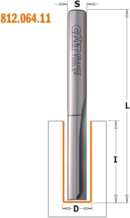 CMT Orange Tools 912.120.11 – Fräser Gerade HM S 8 D 12 x 30