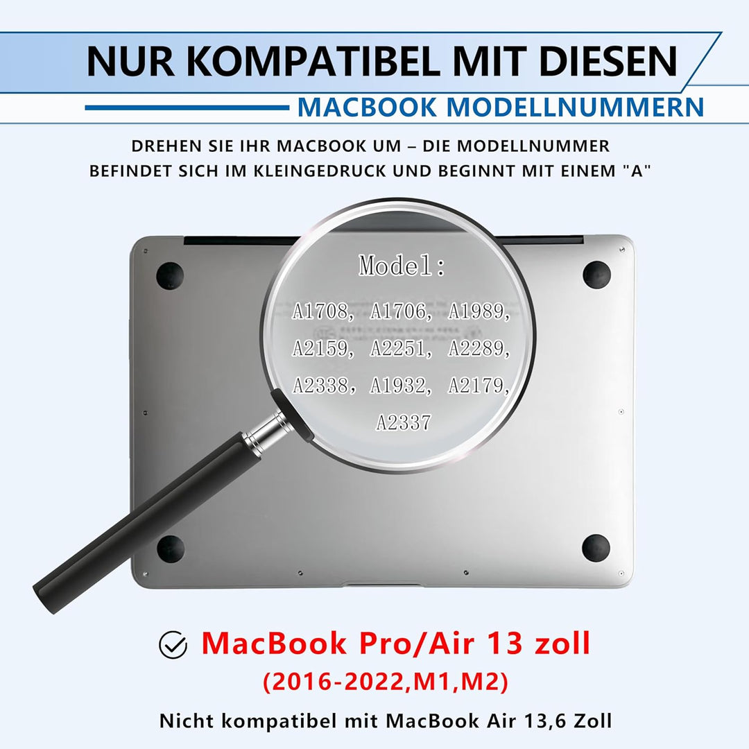 Magnetischer Blickschutzfolie für Macbook Pro 13 Zoll (2016–2022, M1, M2) / MacBook Air 13 Zoll (201