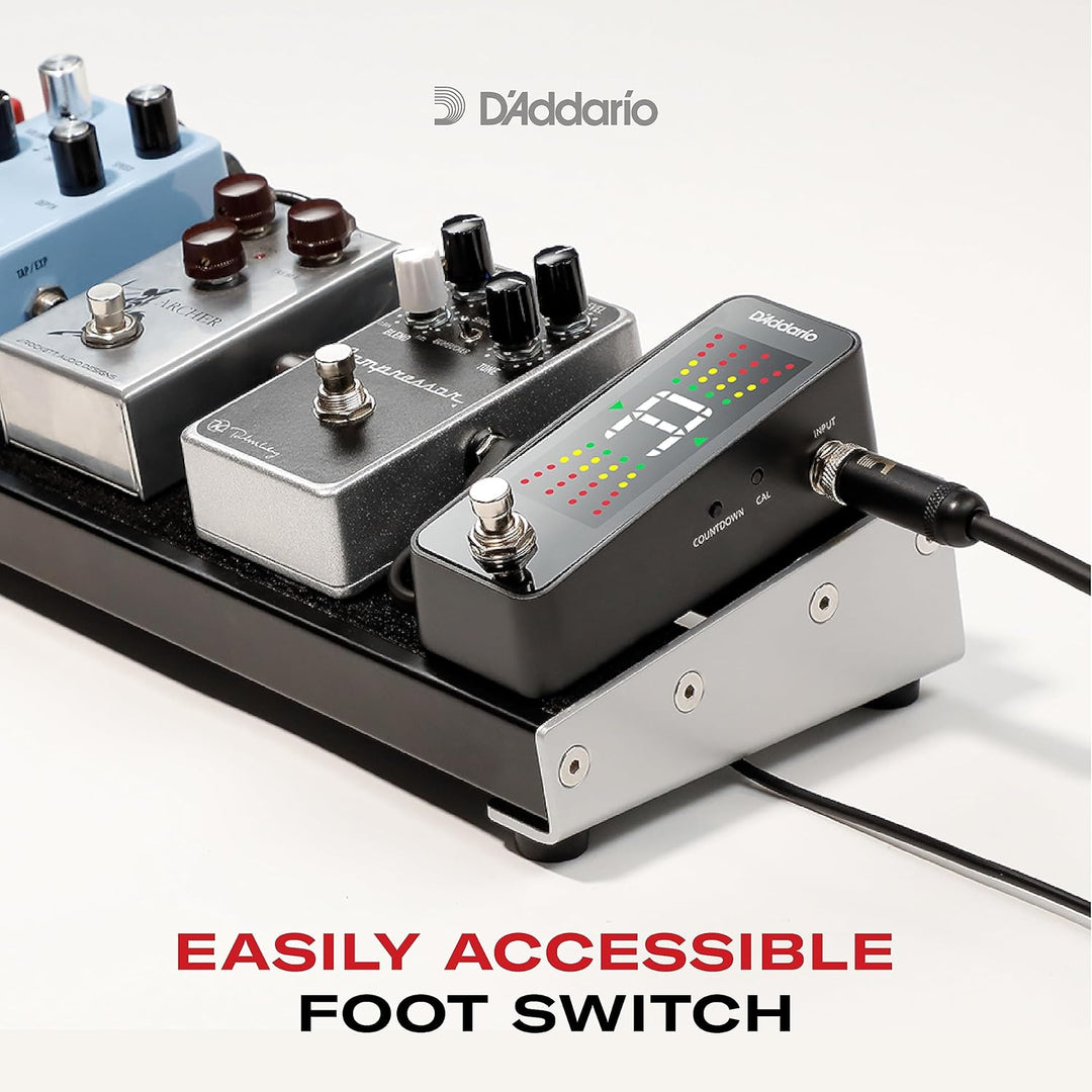 D'Addario PW-CT-20 Chromatisches Pedal-Stimmgerät Pedal-Tuner, Pedal-Tuner