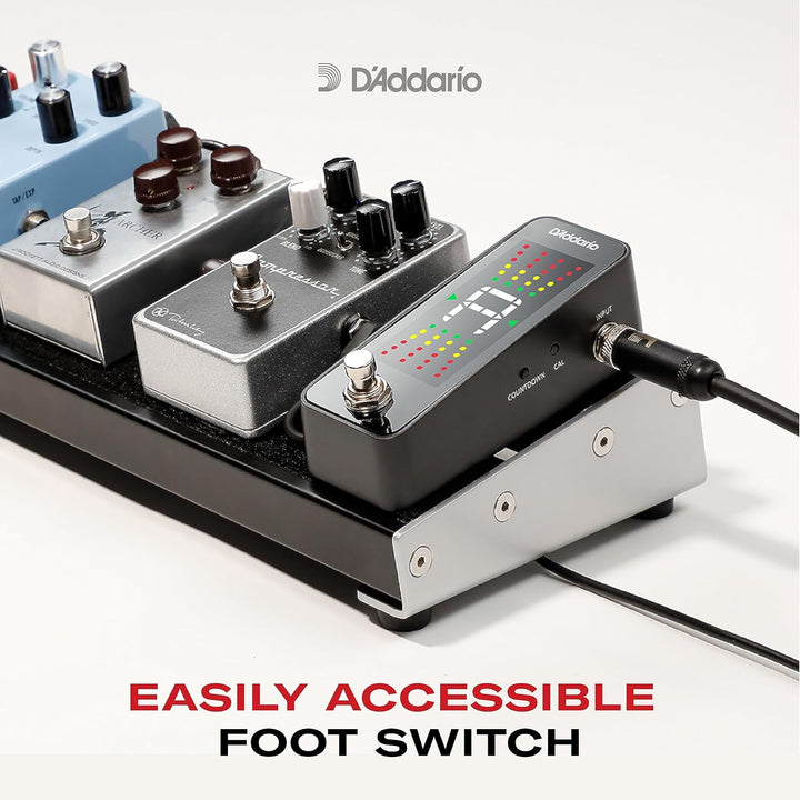 D'Addario PW-CT-20 Chromatisches Pedal-Stimmgerät Pedal-Tuner, Pedal-Tuner