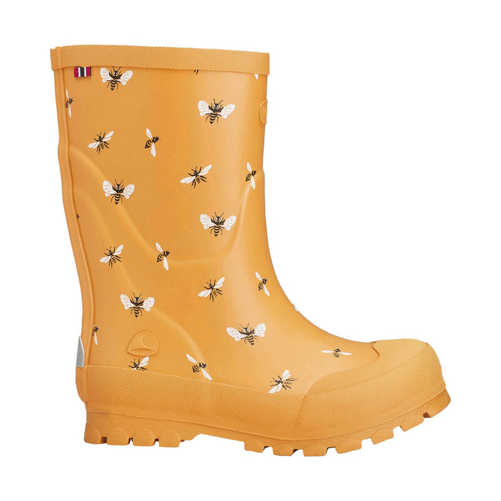 Viking Jolly Print Gummistiefel Unisex Kinder 21 EU Yellow Black, 21 EU Yellow Black
