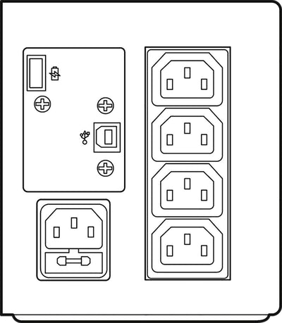 LEGRAND, USV-Anlage Keor SP mit 1000 VA/600 W - 6x IEC-Steckdosen - Batterie 12V/7Ah, AVR, LED-Monit