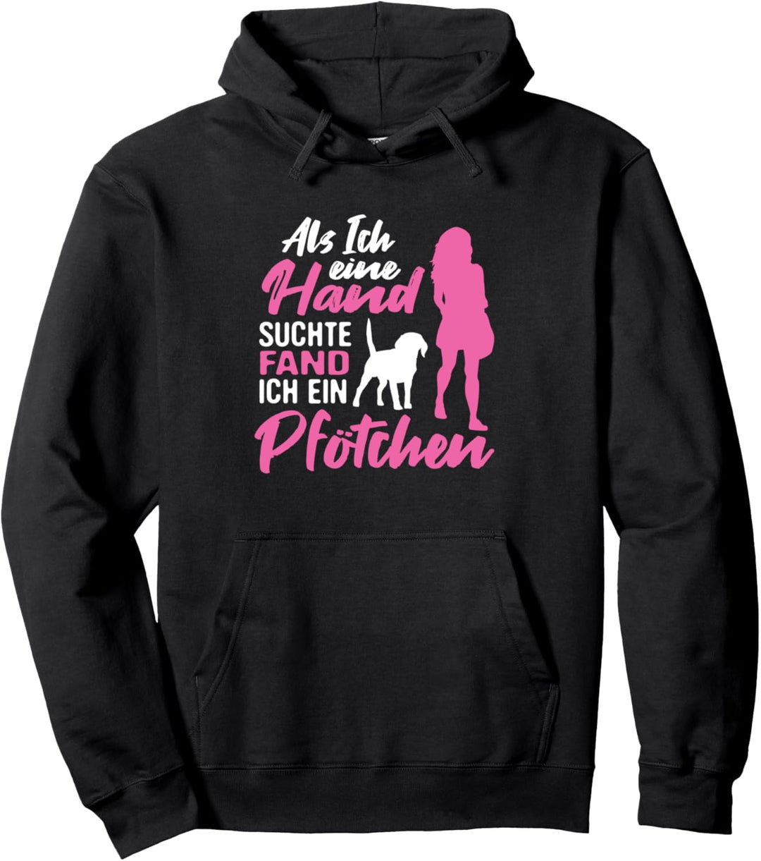 Hundemama Geschenk Hund Hundepfote Frauchen Hunde Spruch Pullover Hoodie