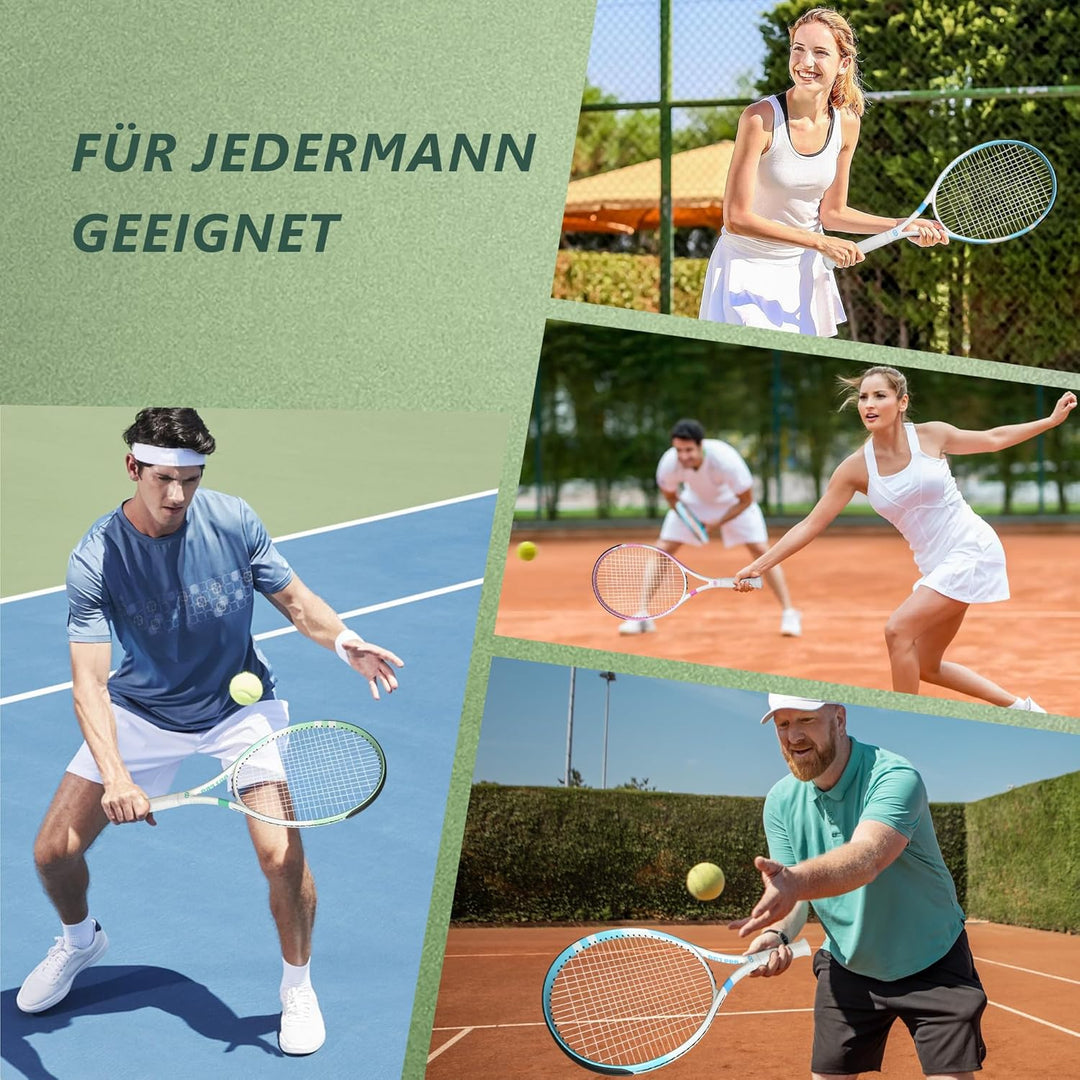 OGEENIER Tennis Racket 27 Zoll Tennisschläger Damen Herren Graphitrahmen Tennis Schläger für Erwachs