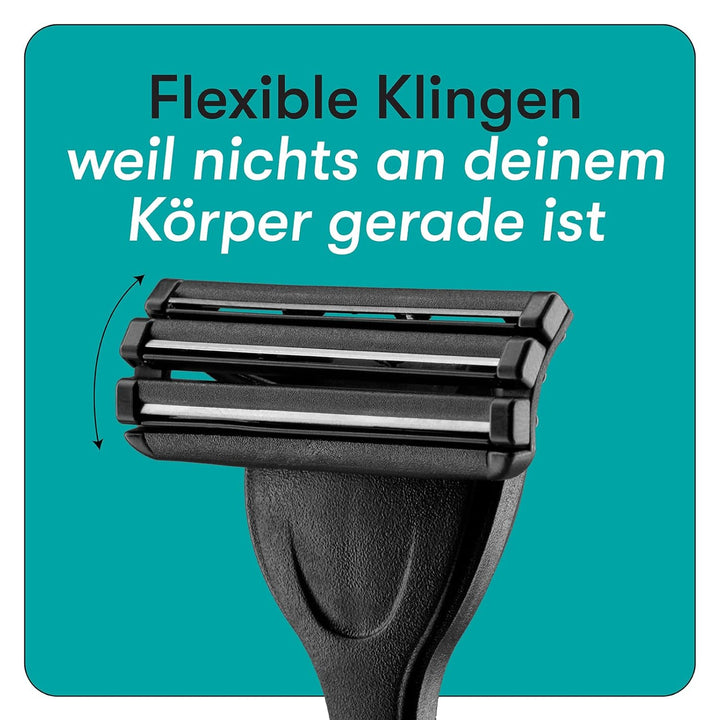 Boldking Rasierklingen 8 Stück Regular - Multipack flexible Rasierklinge für Nassrasierer - Rasierkl
