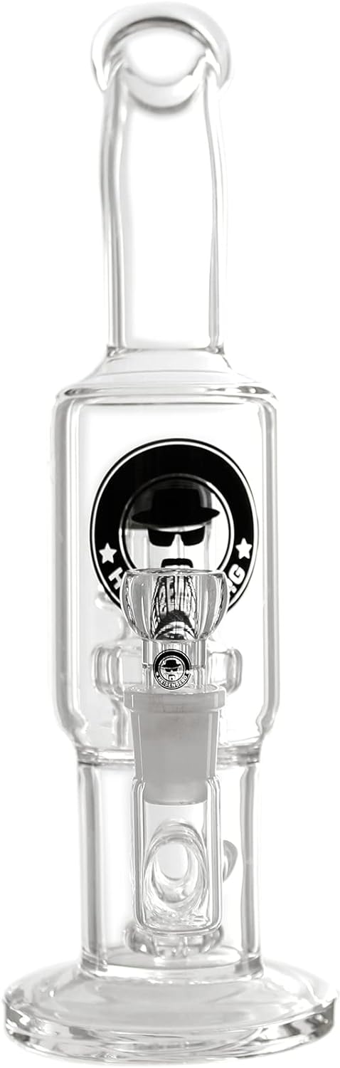 Heisenberg FORGE TWO stemless Glasbong, 18.8mm Schliff, mit Showerhead und Ufo Perkolator