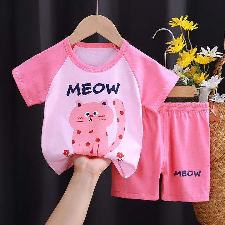 Baby Mädchen 3er Set Kurzarm Shorts T-Shirts Halbarm,6er Pack （Mit/Ohne Schulterschnalle） 18-24 Mona