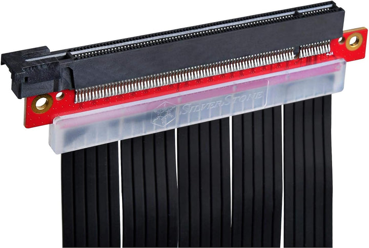 SilverStone SST-RC04B-400 - Premium Flexibles Riser-Flachbandkabel PCI-E x16 Gen 3.0 , EMI-Abschirmu