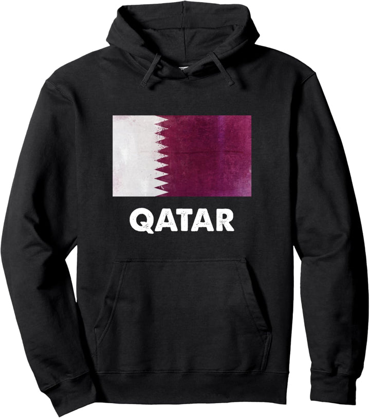Flagge von Katar Katar Pullover Hoodie