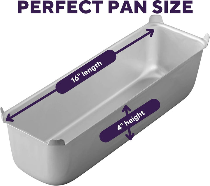 Wilton Performance Pans Brotbackform 40x10 cm: Brotform aus Eloxiertem Aluminium, Backform für Brot
