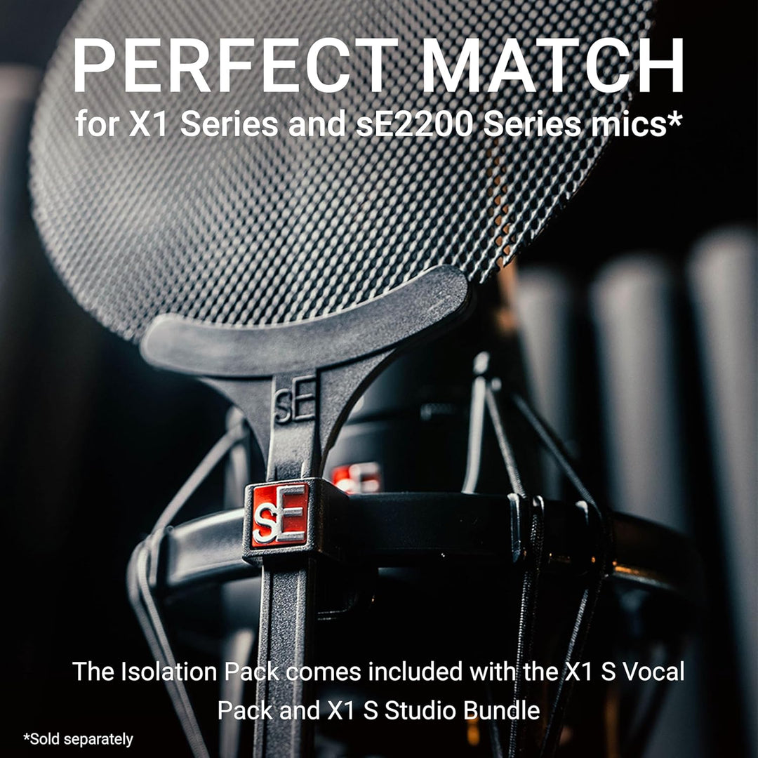 SE Electronics Isolation Pack Se Electronics - Shockmount und Pop Filter für X1 Serie und Se2200, Se