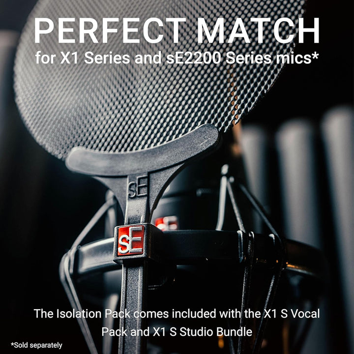 SE Electronics Isolation Pack Se Electronics - Shockmount und Pop Filter für X1 Serie und Se2200, Se