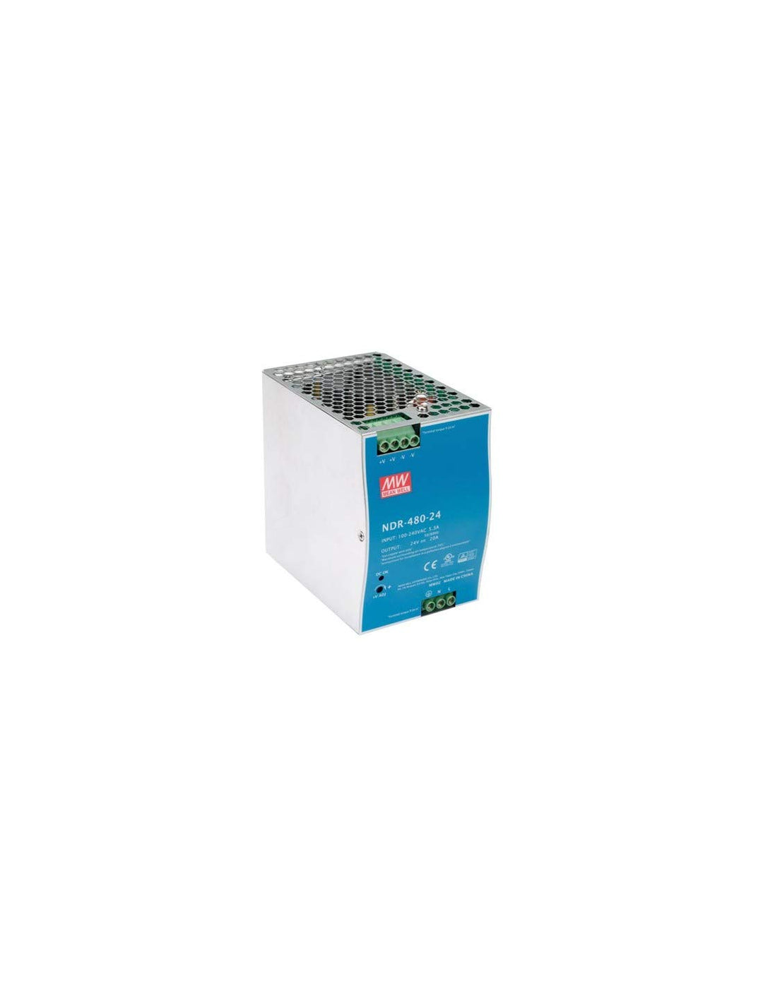 VELLEMAN - NDR-480-24 Stromversorgung – 1 Ausgang – 480 W – Hutschiene DIN – 24 V – 20 A – g 176889