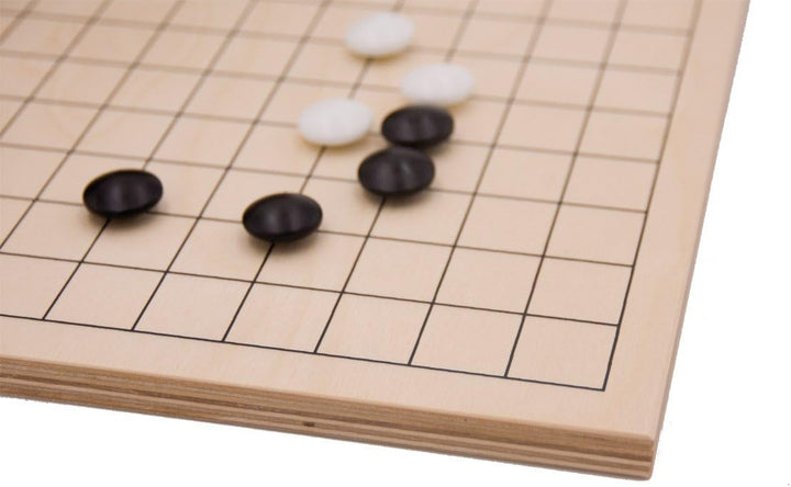 - Go-Set »Standard« mit Holzbrett, Glassteinen und