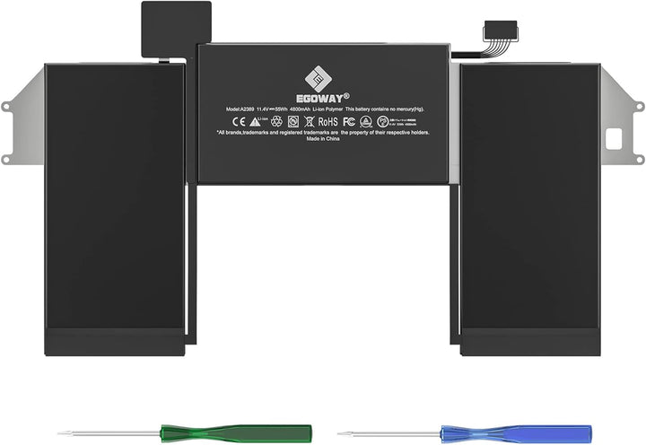 A2337 Laptop Akku, Egoway A2389 Replacement Battery for MacBook Air 13 inch A2337 M1 (2020), EMC 359