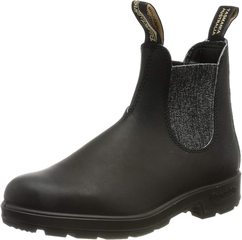 Blundstone Damen Original 500 Series Chelsea Boot 36 EU Black Silver Glitter, 36 EU Black Silver Gli
