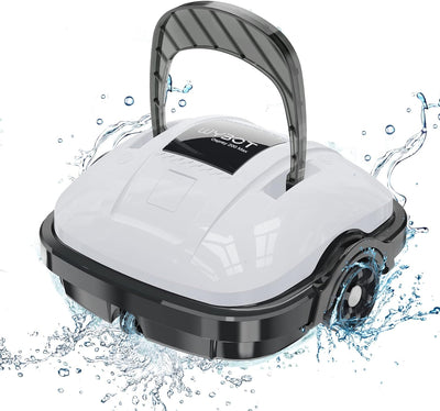 WYBOT Poolroboter Akku, Poolsauger für 100 Minuten Betriebsdauer, Auto-Parken, Starke Saugkraft, Zwe