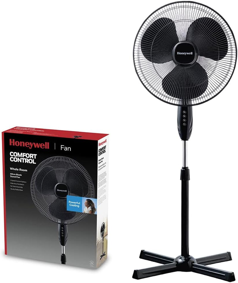 Honeywell Comfort Control Standventilator für den ganzen Raum (3 Geschwindigkeitseinstellungen, Oszi