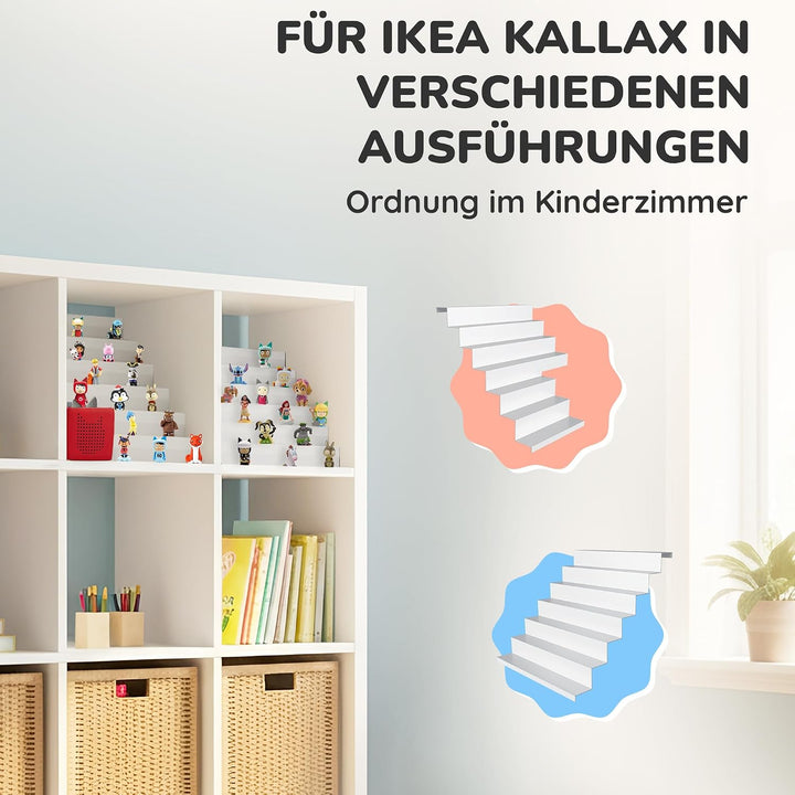 Heldenzimmer Toniebox Regal Magnetisch - Einsatz für IKEA Kallax &amp; 50+ Figuren I Für Toni Box 1 &amp; 2