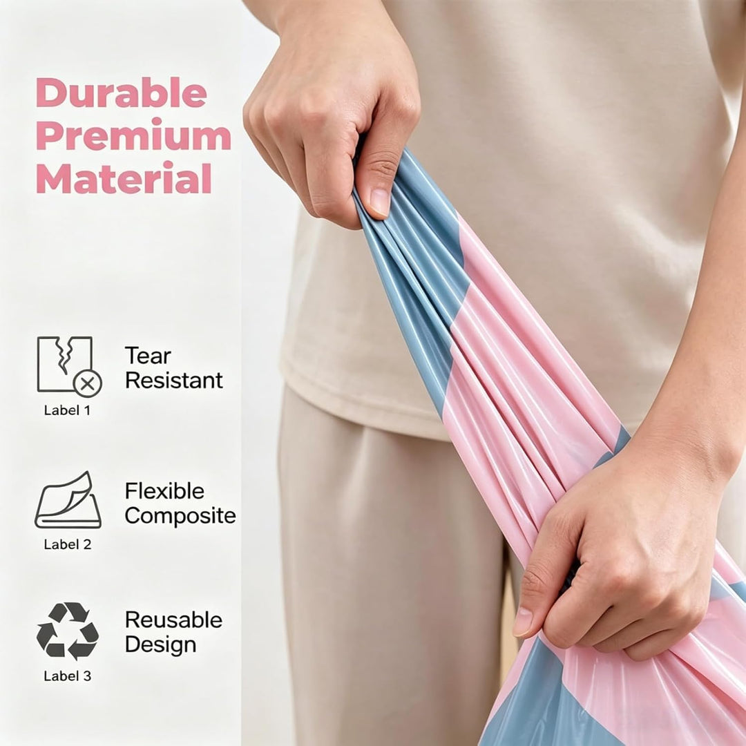 2 Stück No‑Pump Vacuum Storage Bags, 2026 Neu Vakuumbeutel Ohne Pumpe, Wiederverwendbar Kompressions
