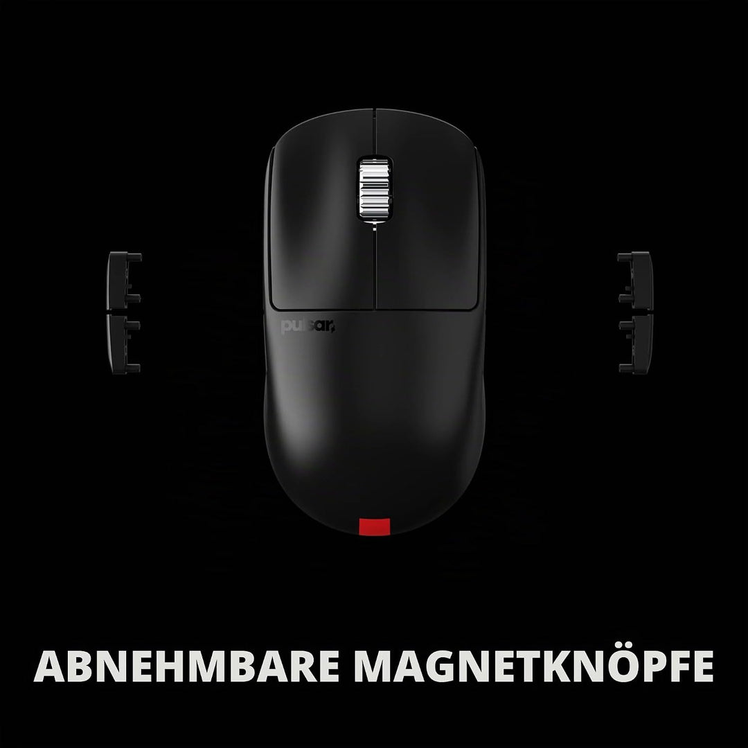 Pulsar Gaming Gears X2A v3 ES kabellose Gaming-Maus, Ultraleicht, optischer Schalter, 32000 DPI, 750