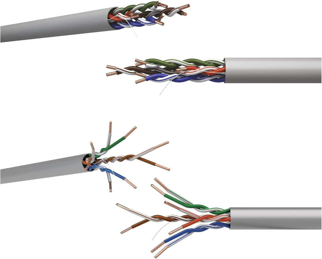 EMOS - UTP Netzwerkkabel CAT 5e, 305m, PVC - CAT5e-Patchkabel UTP - Gigabit LAN Kabel - ungeschirmte