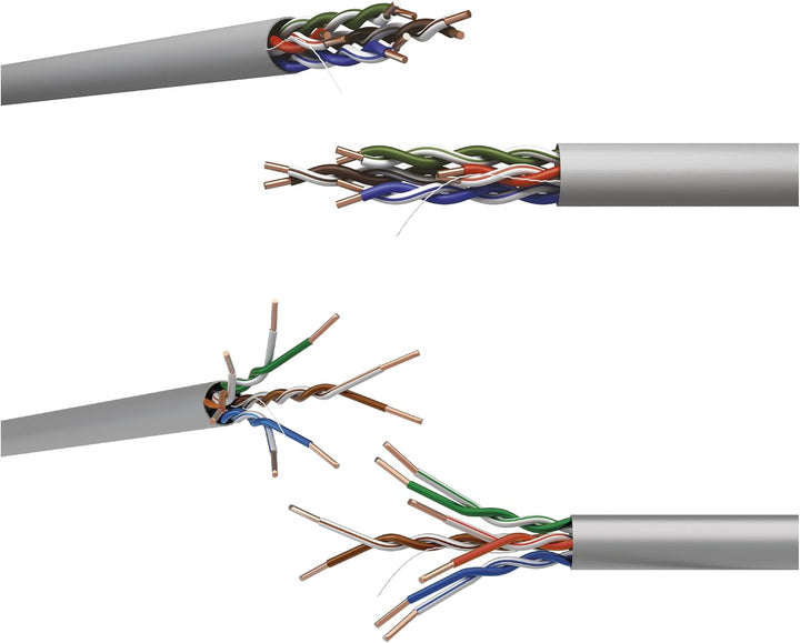 EMOS - UTP Netzwerkkabel CAT 5e, 305m, PVC - CAT5e-Patchkabel UTP - Gigabit LAN Kabel - ungeschirmte