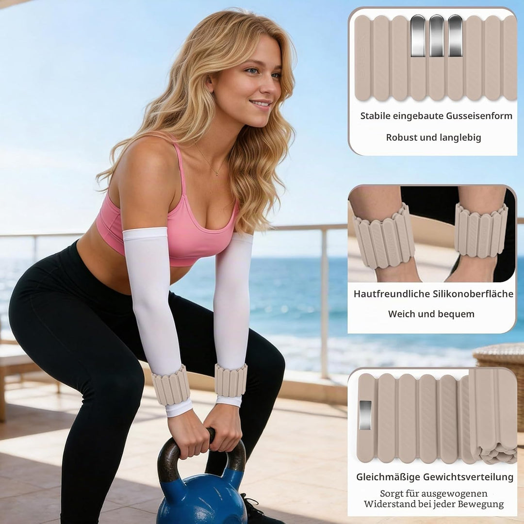 Abahub Magnetische Gewichte Hand Fuss Wrist Ankle Weights Handgelenk Gewichte für Beine und Arme Set
